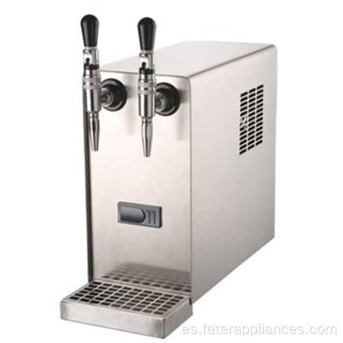 Dispensador de enfriador de cerveza de barril enfriador de cuerpo de acero inoxidable de 1 grifo